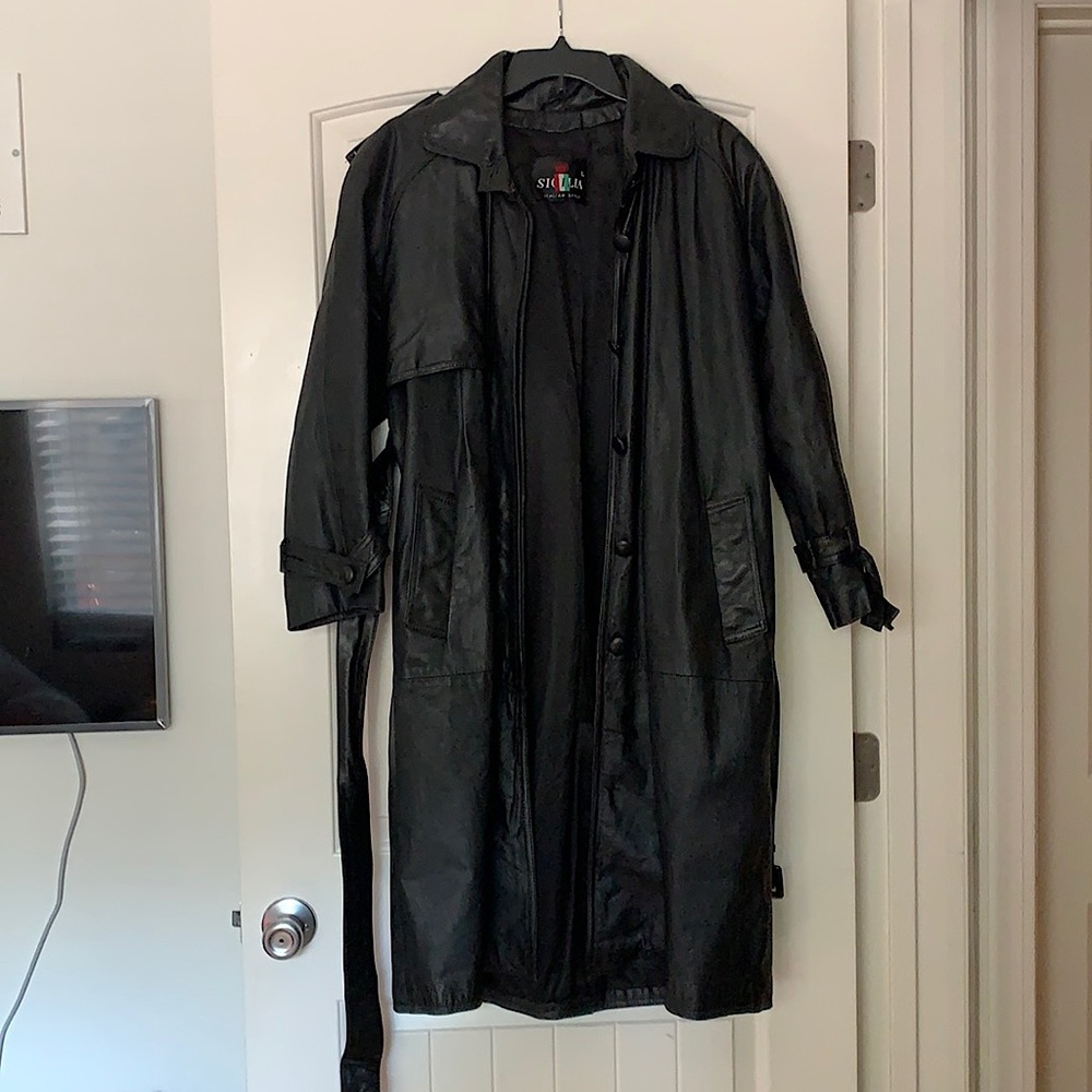 Leather Trench Coat